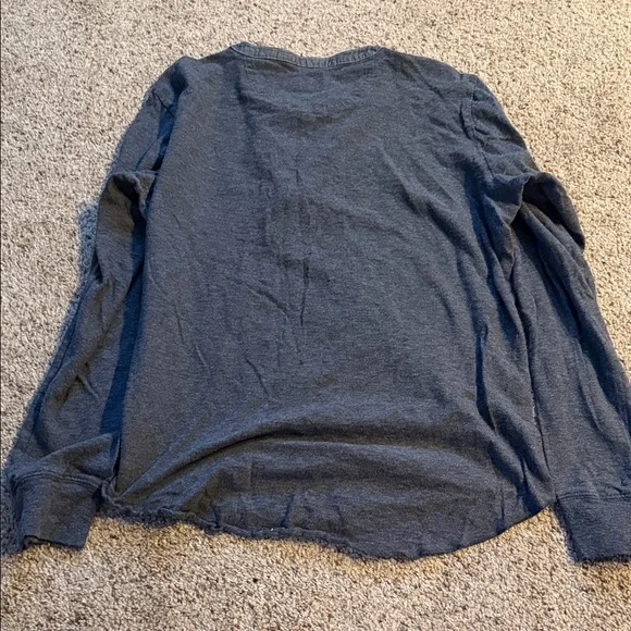 Men's Grayer’s Gray Henley Shirt 100% cottons size large - Picture 8 of 8